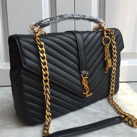 ysl mini college bag size|ysl large black tote.